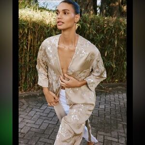 Zara SEQUIN KIMONO COAT